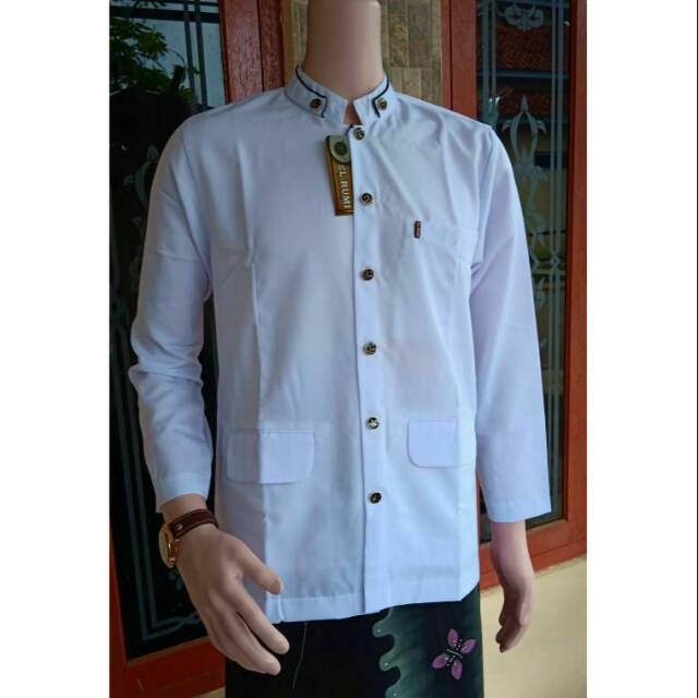 jasco baju koko eksklusif putih polos