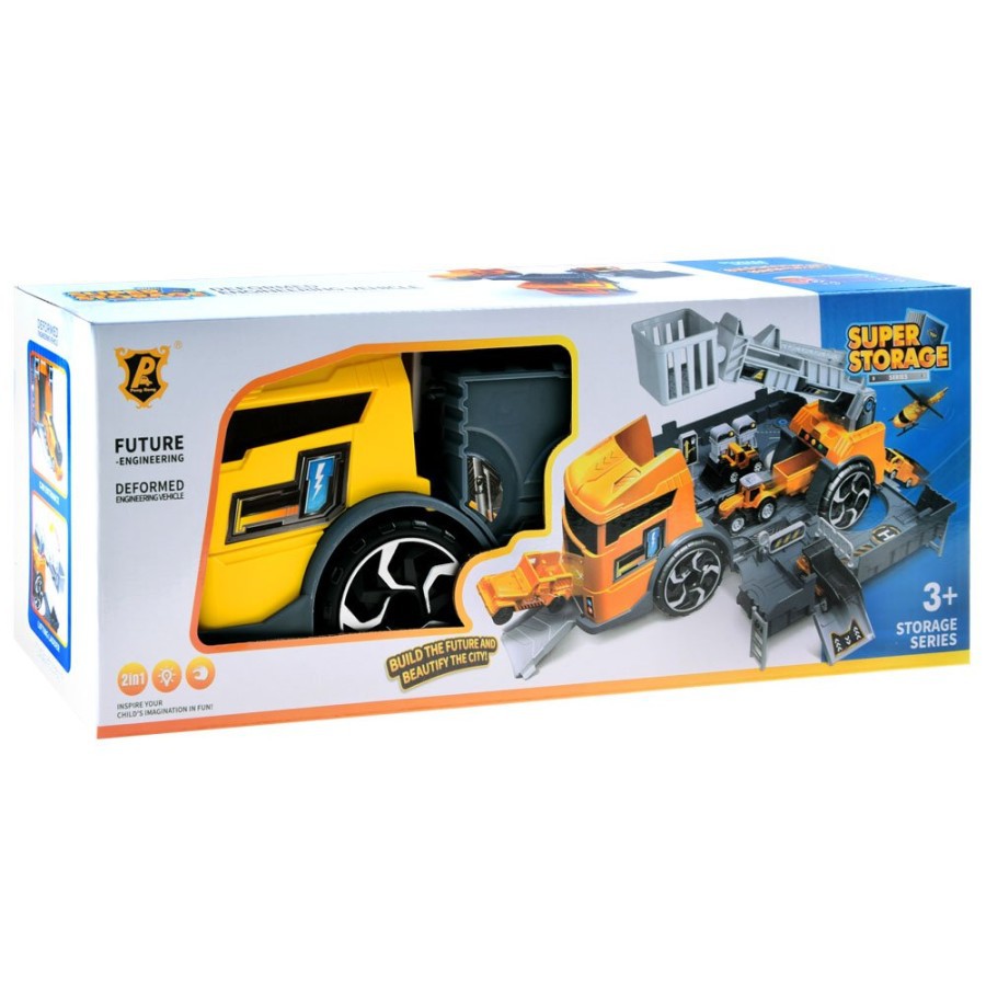 MWN Mainan Super Storage Truck Future Engineering Kuning No.P905-A