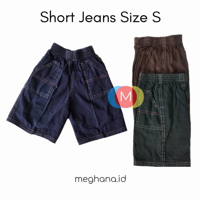 CELANA PENDEK SHORT JEANS 1-2 TAHUN SIZE S