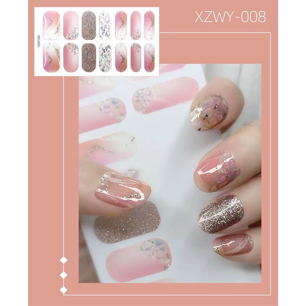 STICKER NAIL ART 3D STIKER KUKU FULL COVER PENGGANTI KUTEK / NAIL ART