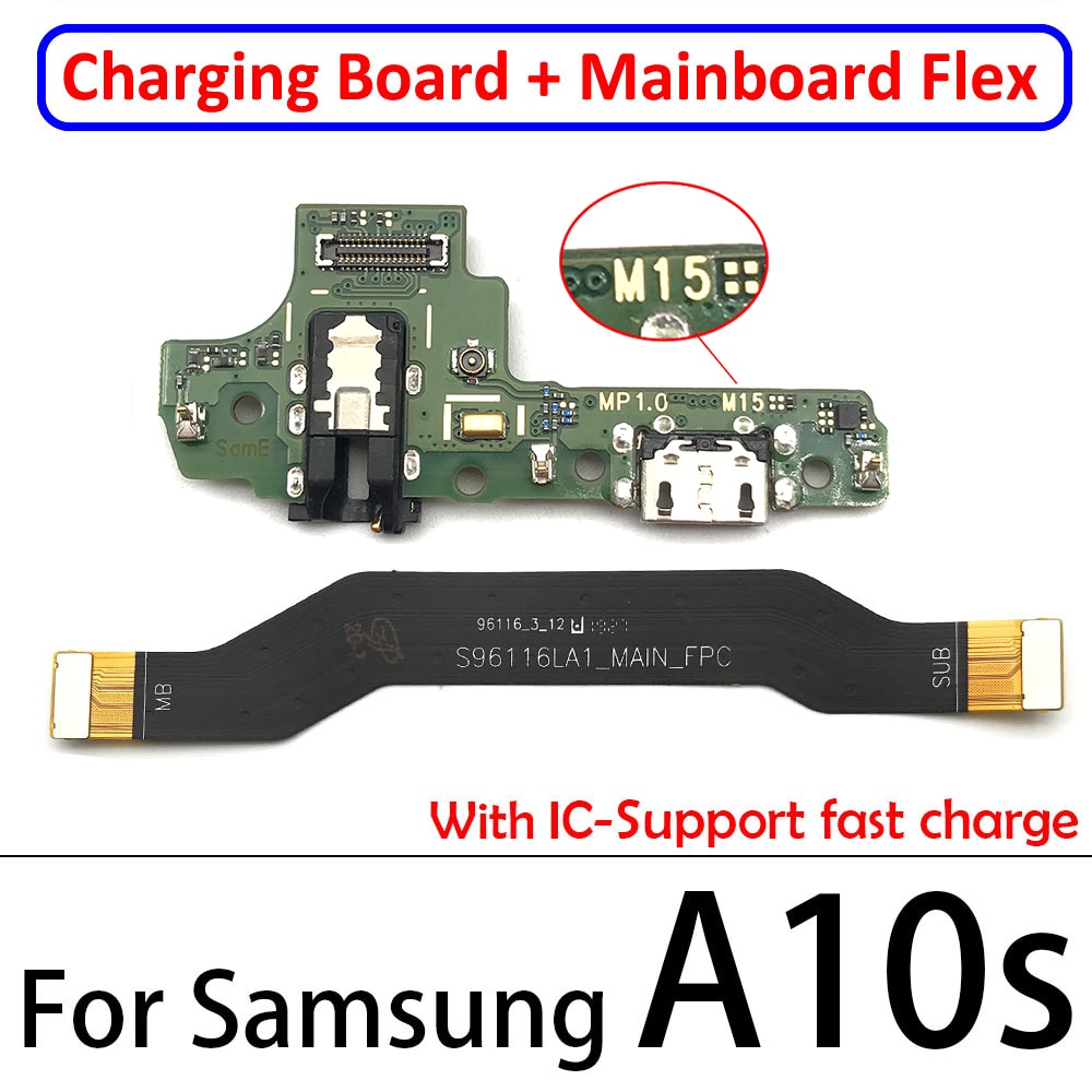 USB Charging Board Port Dock Connector + Main Board Motherboard Flex Cable For Samsung A10S A20S A30S A50s A31 A41 A51 A71 A21s-A10s Usb Main M15