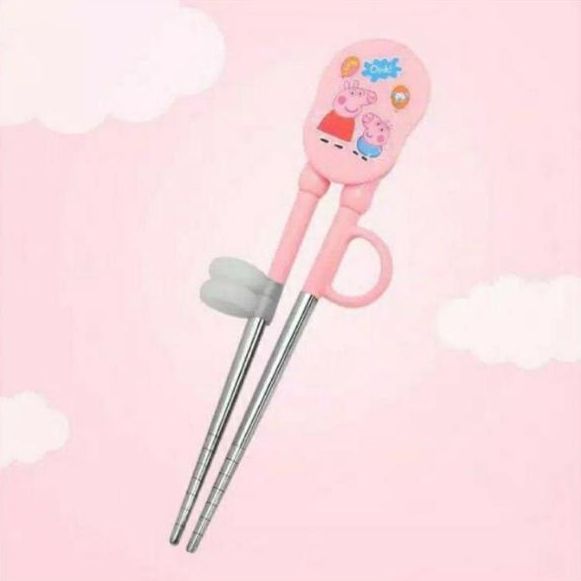 pjds405s Sumpit Training Anak - Sumpit Anak - Sumpit Karakter -Sumpit Stainless - Hello Kitty