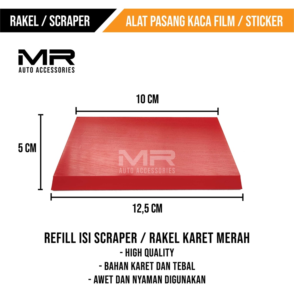 REFILL ISI RAKEL / WIPER KARET ALAT PASANG KACA FILM STIKER WALLPAPER