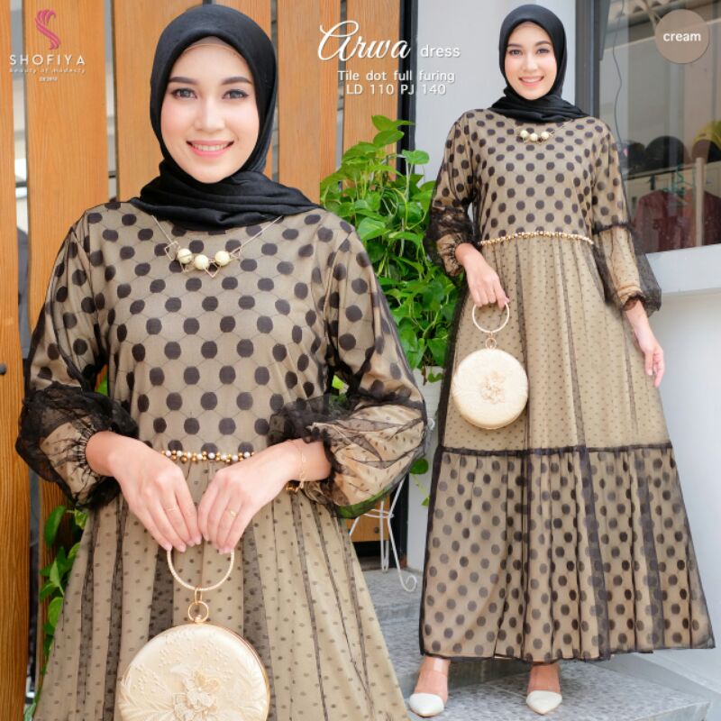 SARAH Maxi Dress Brokat Ori by Shofiya