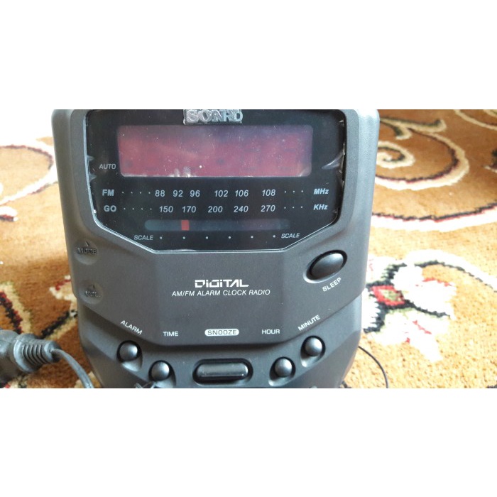 Digital AM-FM Alarm Clock Radio - welker Radio - jam meja