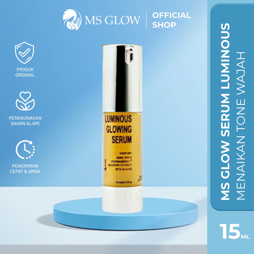 MS Glow Beauty Serum Luminous - Serum Untuk Flek dan Noda Hitam, Mengatasi Kerutan dan Bekas Jerawat