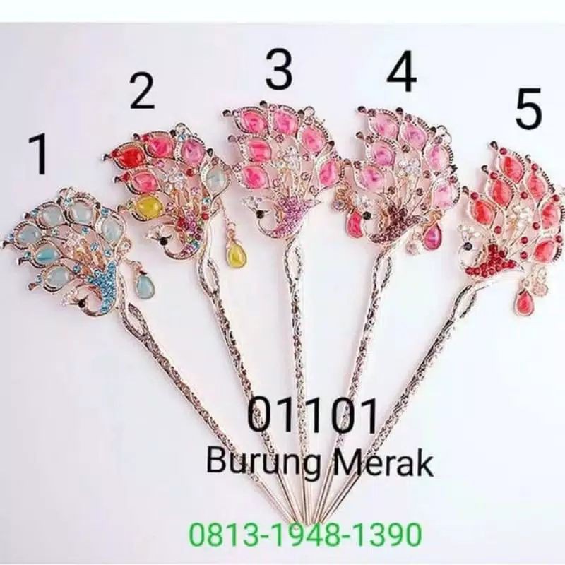 Tusuk Konde / Tusuk Sanggul / Hair Stick Merak