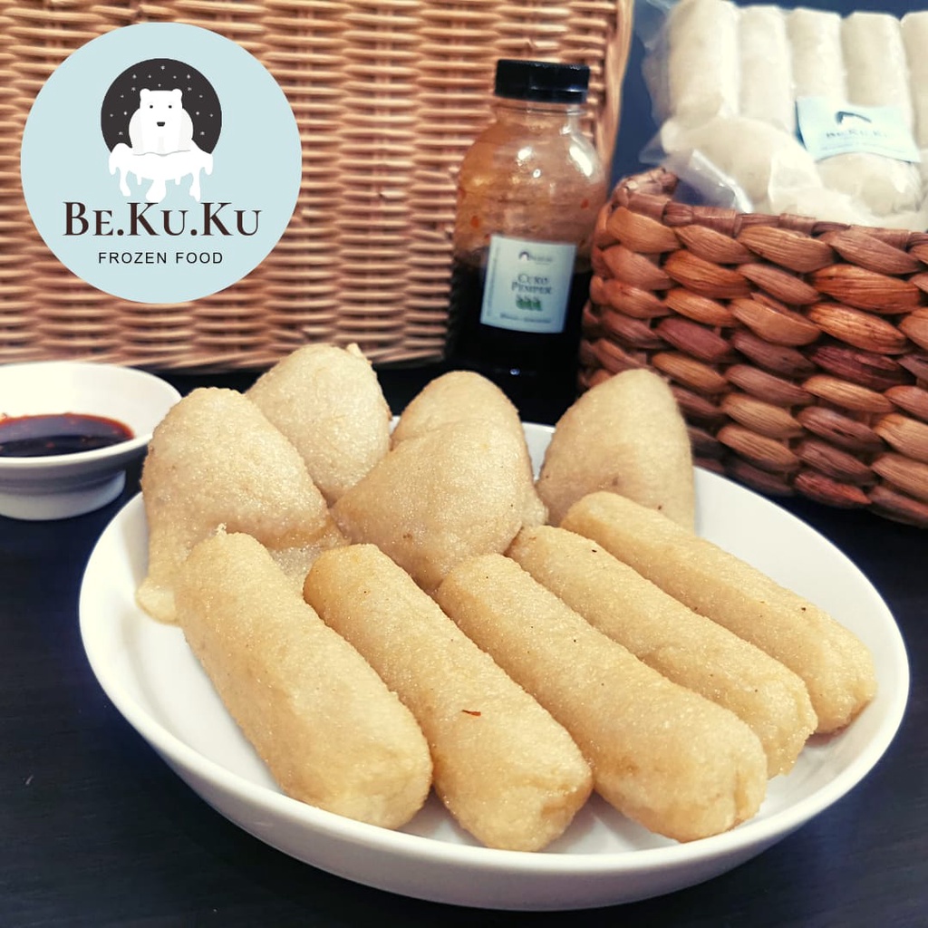 

Pempek Premium Paket A Frozen 10 Pcs + Cuko - PEMPEK BEKUKU - 100% Ikan Tenggiri Khas Palembang HALAL