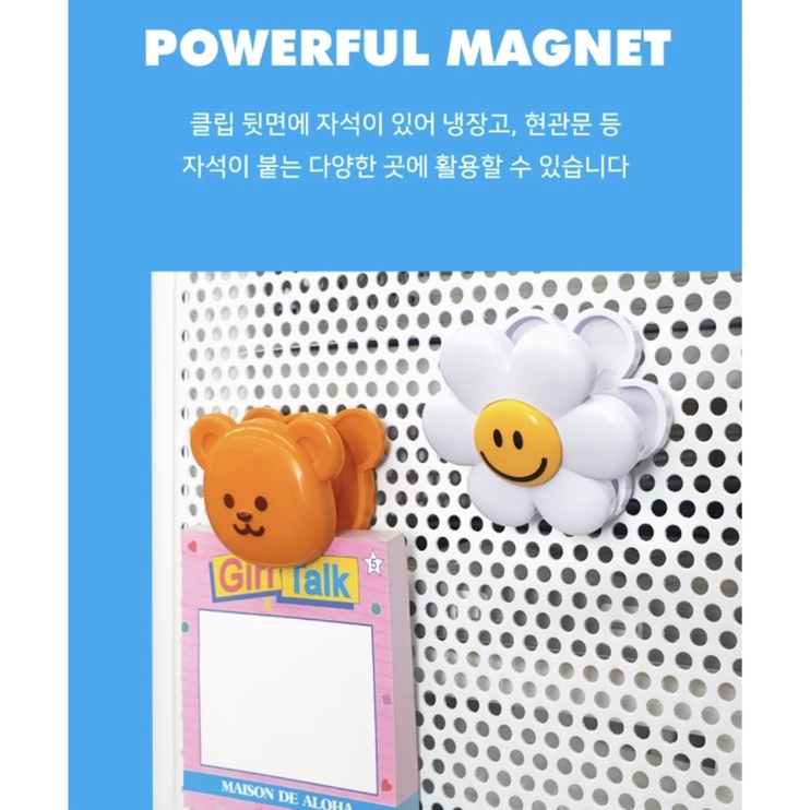 WIGGLE WIGGLE - Big Magnet Clip Set (isi 3 pcs) wigglewiggle korea