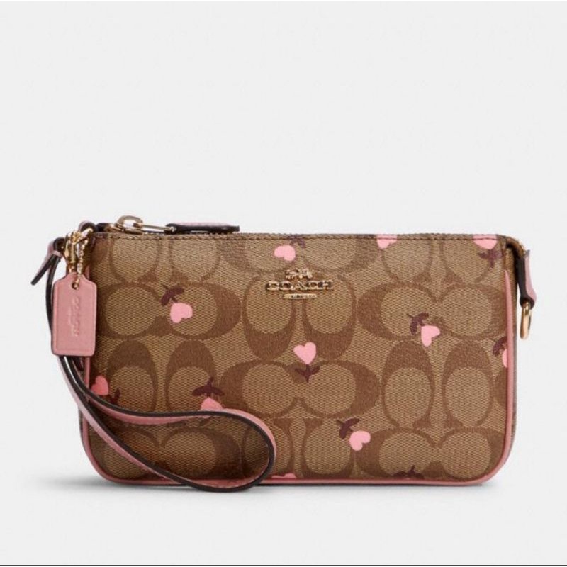 Coach Nolita 19 In Signature Canvas With Heart Floral Print(C2898)