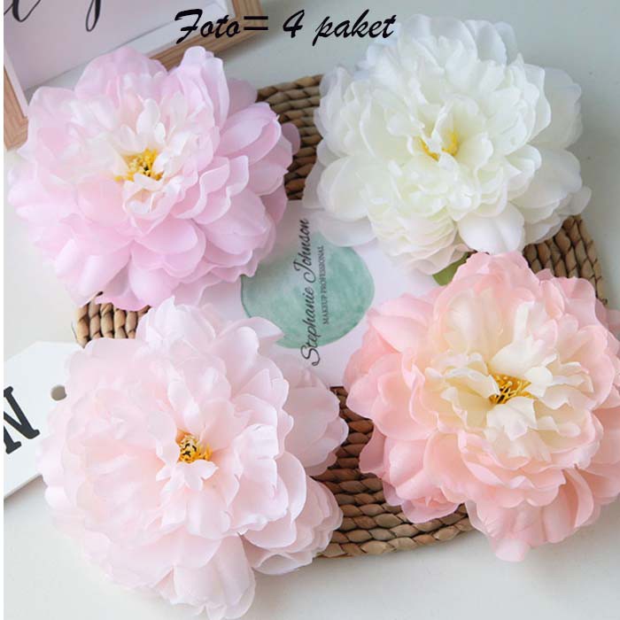 Bunga plastik dekorasi/bunga artifisial/bunga mawar palsu