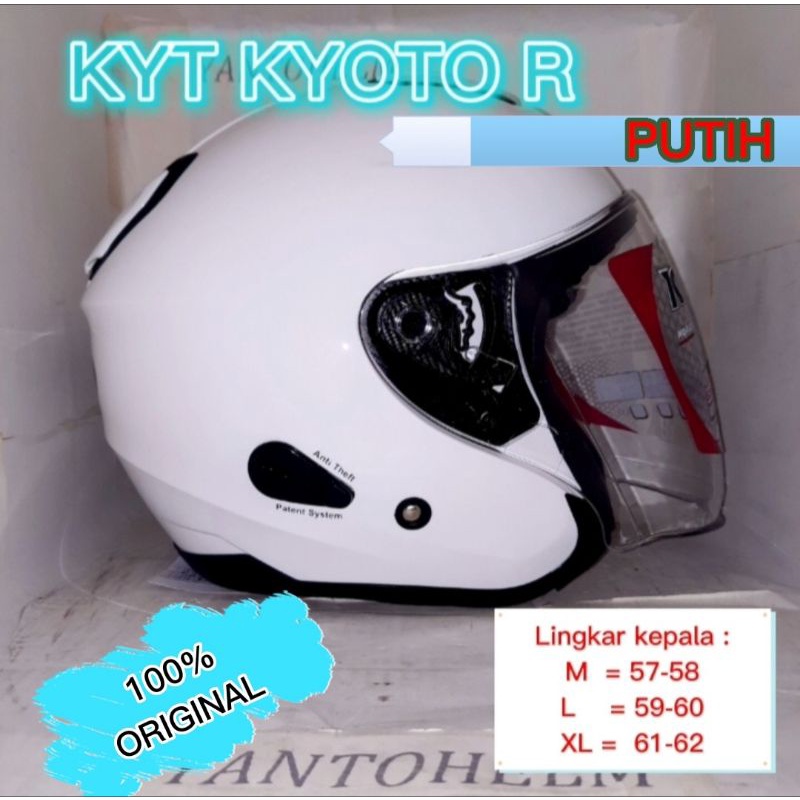 HELM KYT KYOTO PUTIH