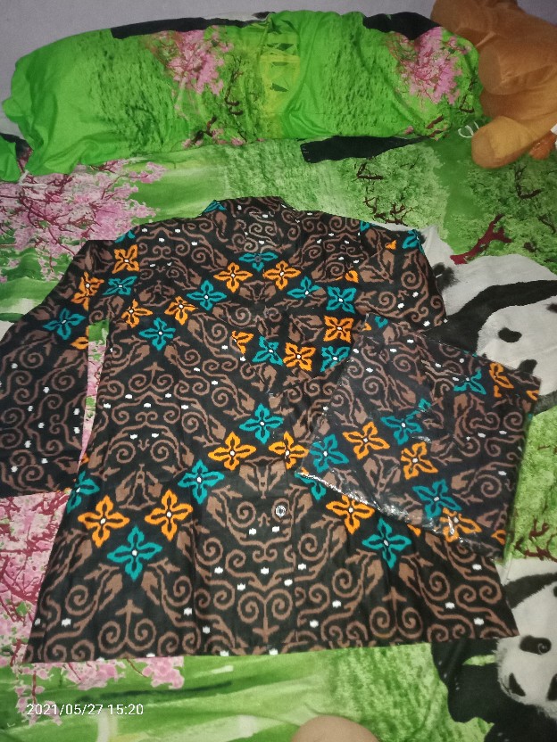 Batik Wanita Asj Sa Hrb026 Kenongo Kemeja Tosca Pendek