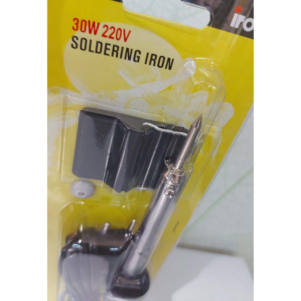 SOLDER LISTRIK 30W / ALAT BONGKAR SAMBUNG ELEKTRONIKA / SOLDERING IRON IRODA TR-30