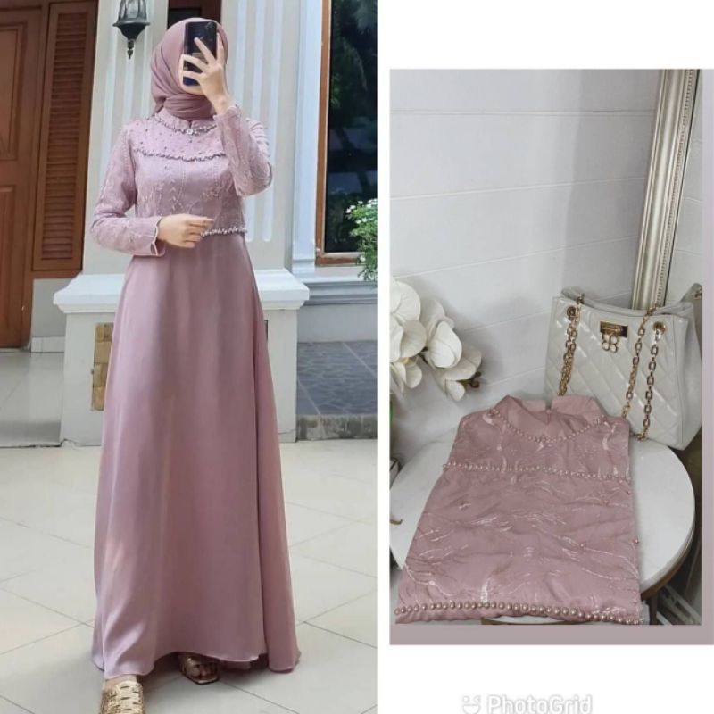 GAMIS MAXMARA MIX BROKAT GAMIS KONDANGAN GAUN PESTA