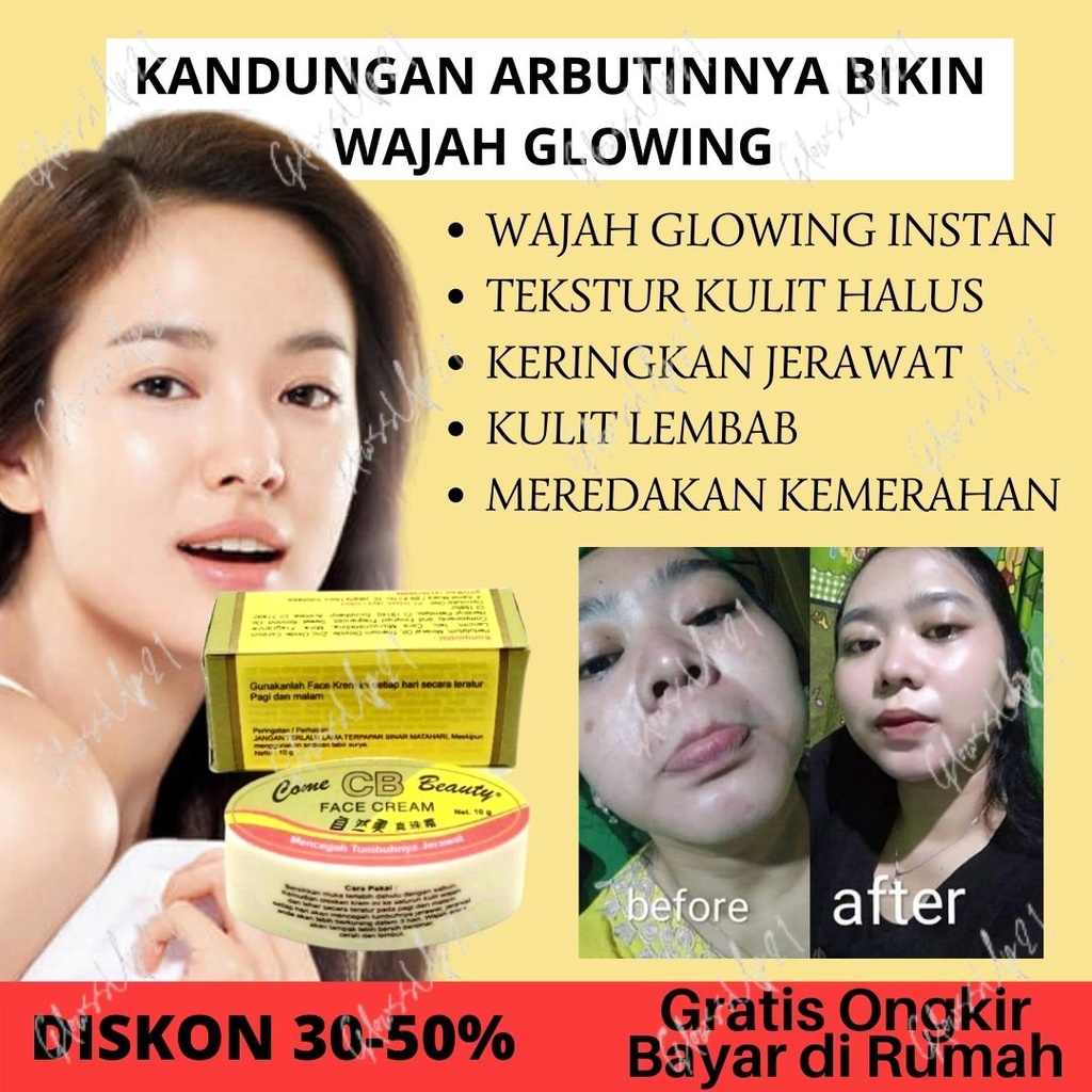 CREAM PENCERAH WAJAH KRIM PEMUTIH WAJAH PENGHILANG FLEK JERAWAT - CB CREAM KOREA ORIGINAL