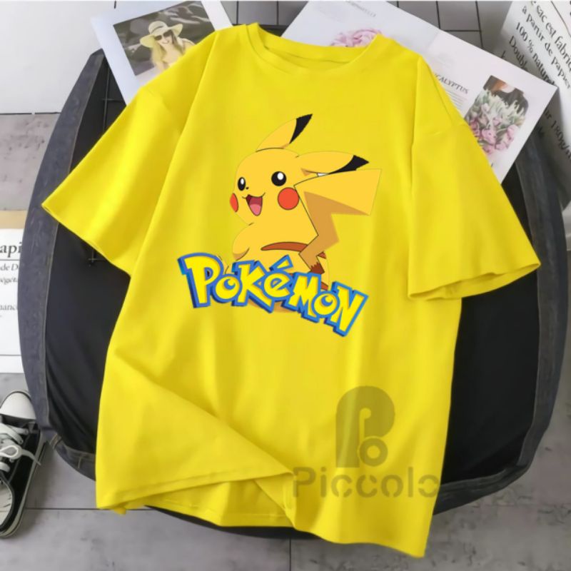 baju kaos anak anak pokemon go bahan  cotyon