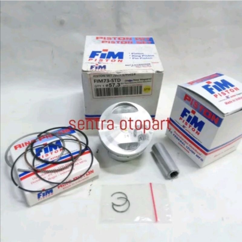 piston seher kit megapro monoshok oversize std original fim