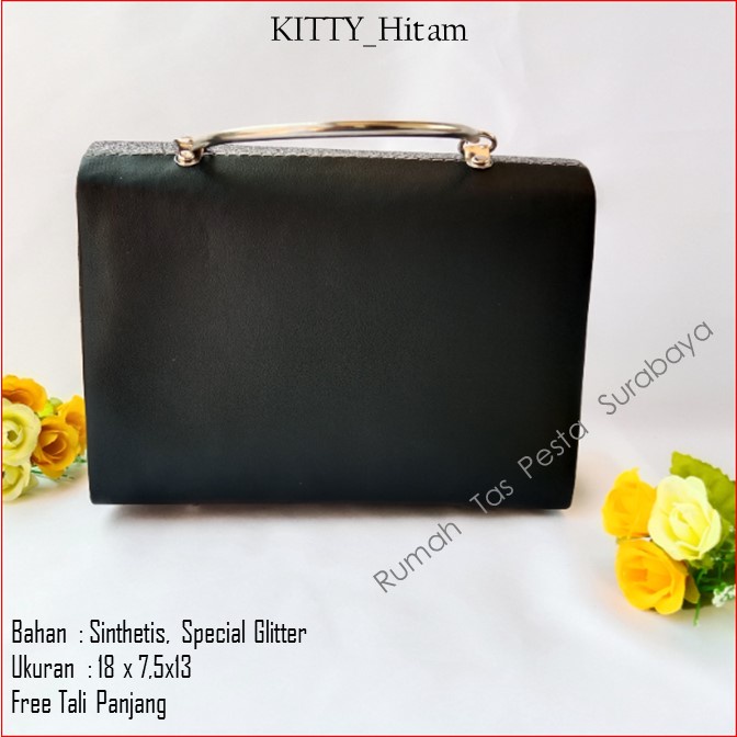 Tas Kecil,Tas Imut,Tas Kondangan,KITTY_Hitam