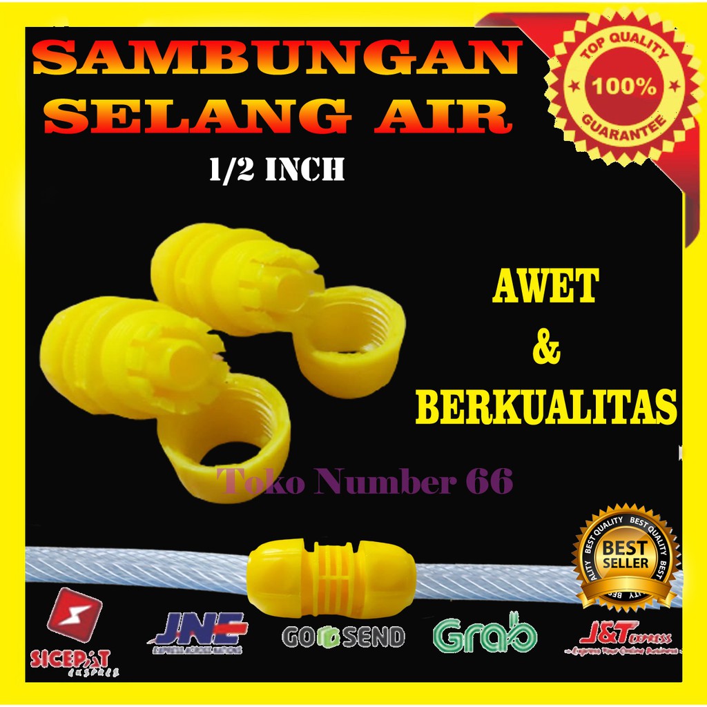 !PROMO! SAMBUNGAN SELANG AIR QUICK CONNECTOR SELANG LURUS 1/2 INCH PERALATAN PERKBUNAN MURAH