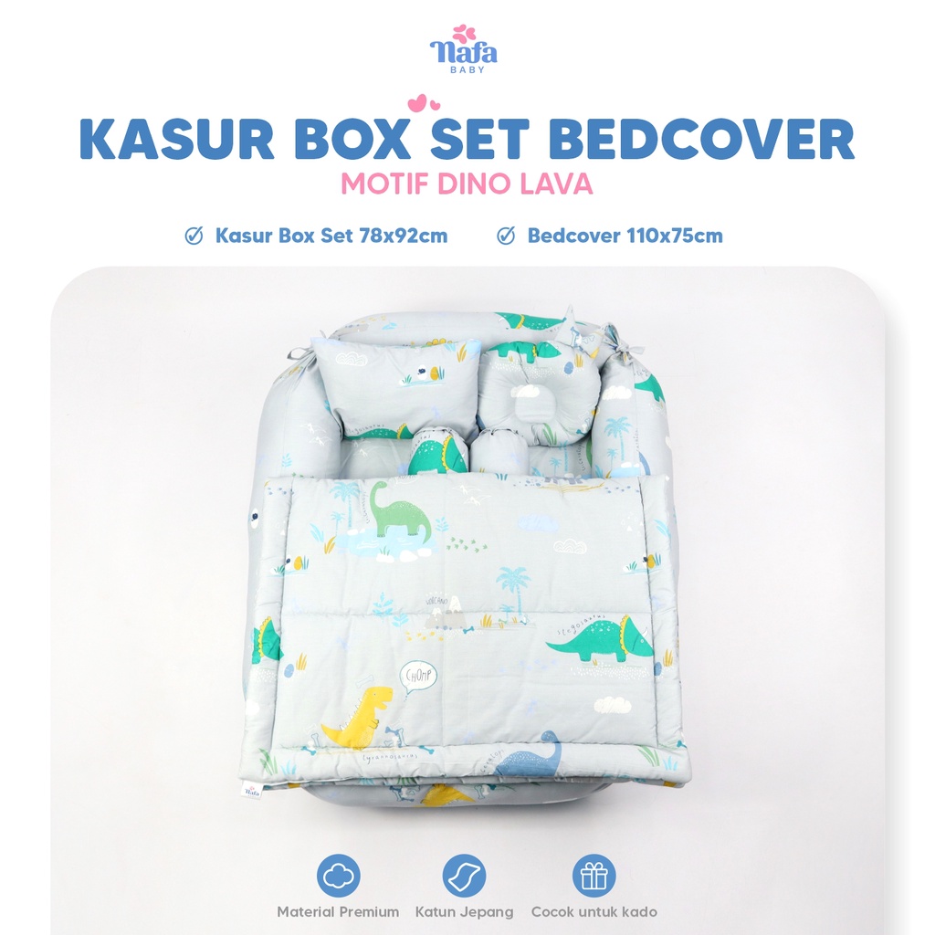 NAFA BABY - Kasur Bayi Box Include Bedcover Bayi | Perlengkapan Tidur Bayi