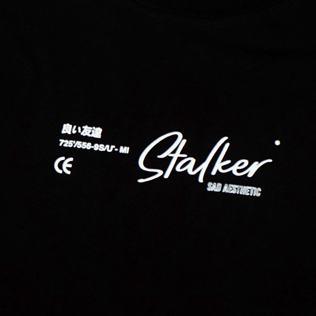 Stalker Kaos Sad Aesthetic Hitam