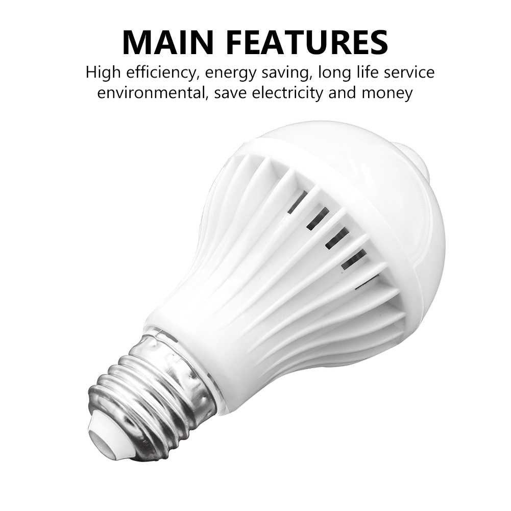 Lampu LED Smart 9W with PIR Sensor