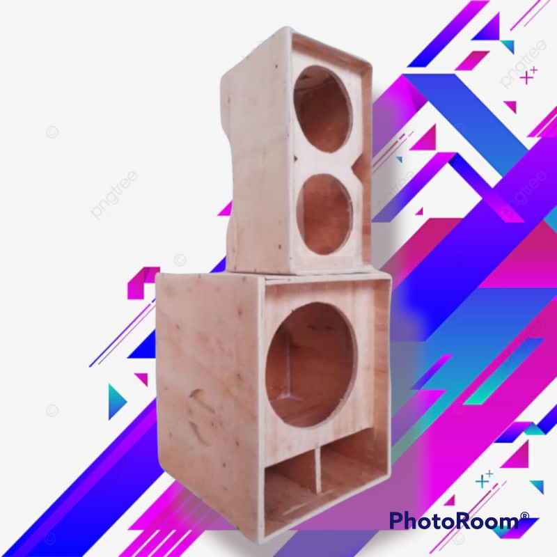 paket hemat )Box 6 inch miniscoop + 4 inch line array double