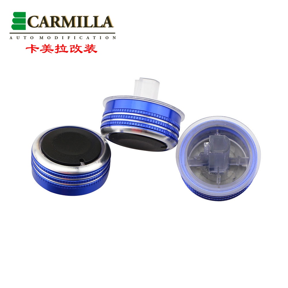 3pcs / set Knob Kontrol Panas AC Bahan Aluminum Alloy Untuk Toyota Corolla EX for BYD F3 F3R