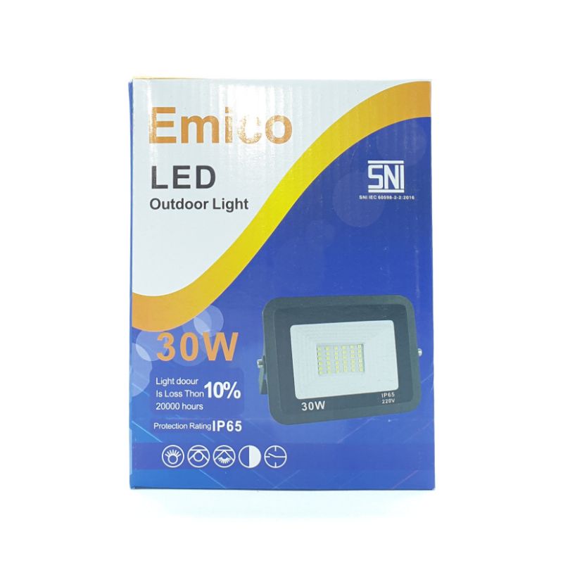 EMC NEW 30W Cahaya KUNING 30w Kap Sorot Led / Tembak / Panggung / Outdoor / Taman / Lapangan