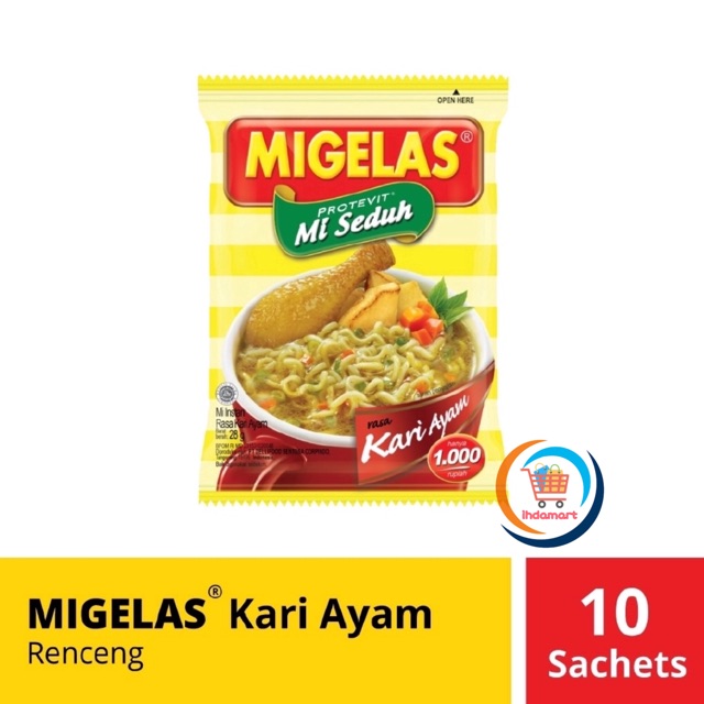 Migelas 28 gr 1 Renceng isi 11 sachets