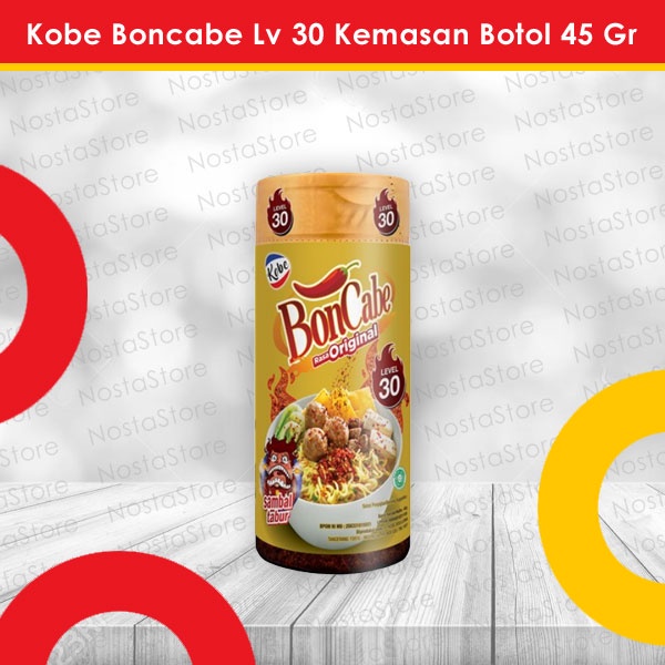 

Kobe BonCabe Cabe Bubuk Level 30 Kemasan Botol 45 Gr