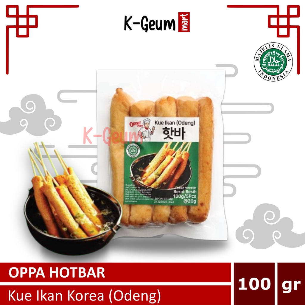 

OPPA Hotbar Odeng Jajan Asli Korea | Odeng Tusuk | Odeng Panjang 100gr