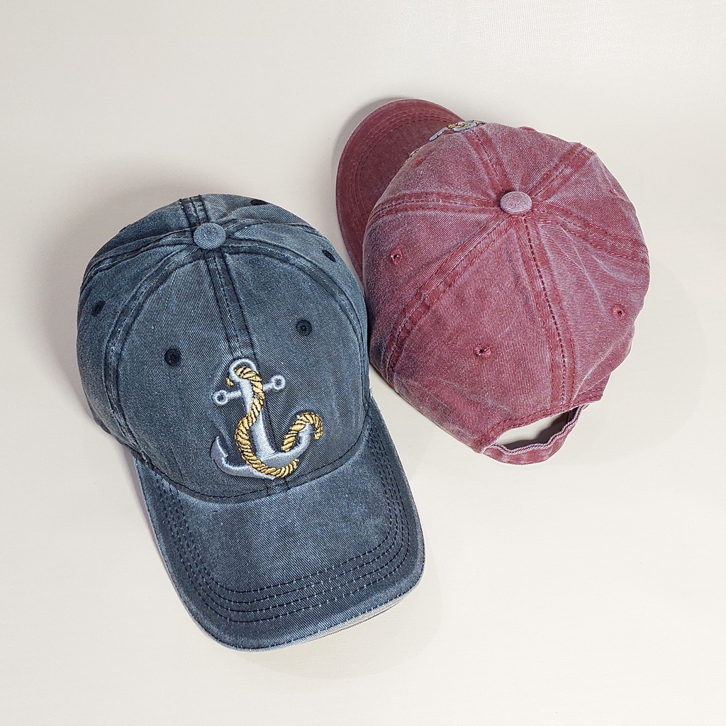 Topi Baseball Pria Import Premium Motif Jangkar