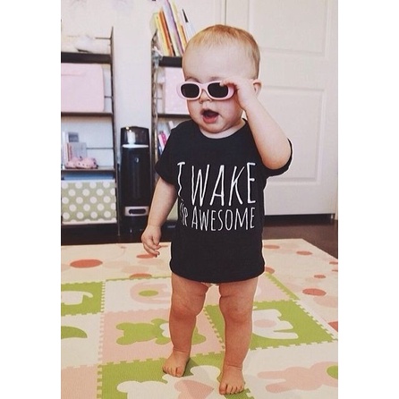 MYSTIQUE.ID - BAJU KAOS ANAK - ANAK I WAKE AWESOME LUCU DAN AESTHETIC