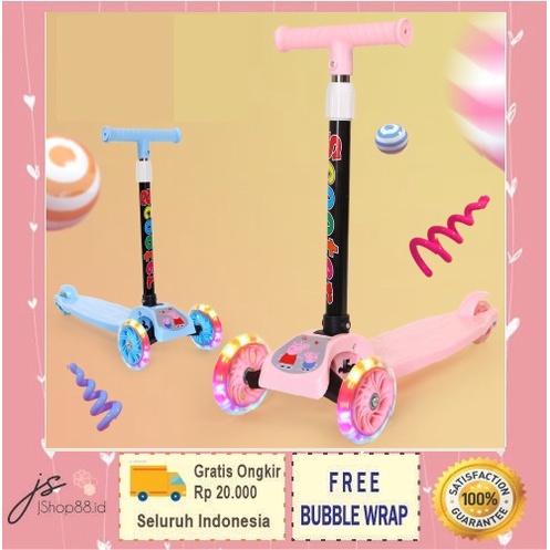 SCOOTER KICKBOARD OTOPED ANAK LAMPU RODA 3