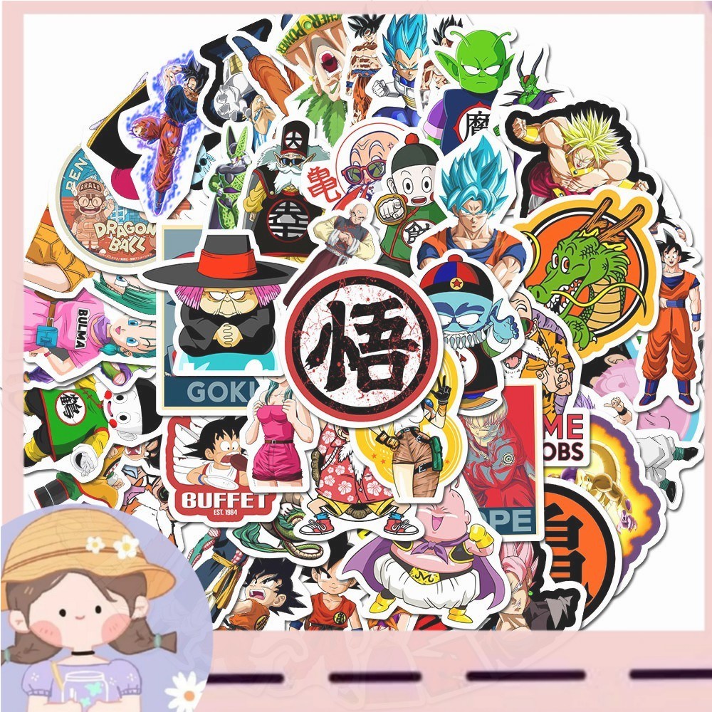 

PROMO50pcs Stiker Anime Dragon Ball Super Saiyan Goku Untuk Snowboard / Koper / Mobil / Laptop / Kulkas