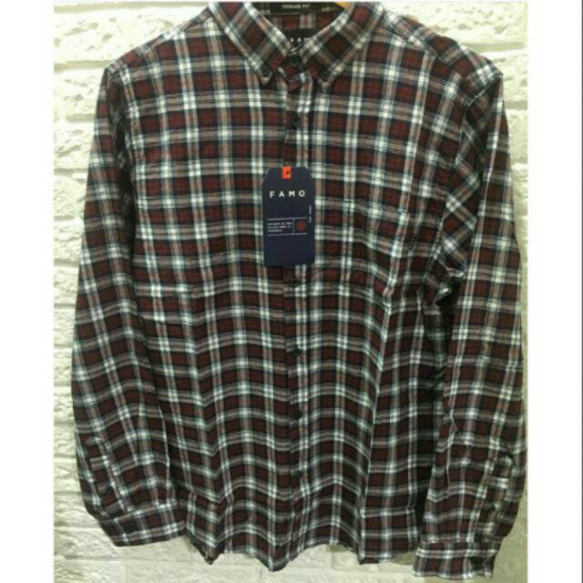 Kemeja flanel pria FAMO ORIGINAL