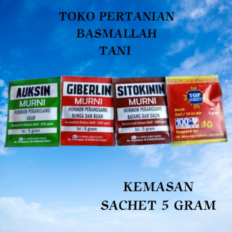 AUKSIN/GIBERELIN/SITOKININ/ GAS GIB KEMASAN 5GRAM