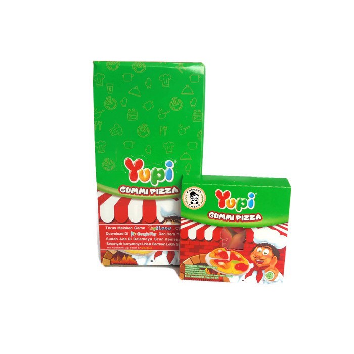 YUPI GUMMY PIZZZA BOX ISI 12