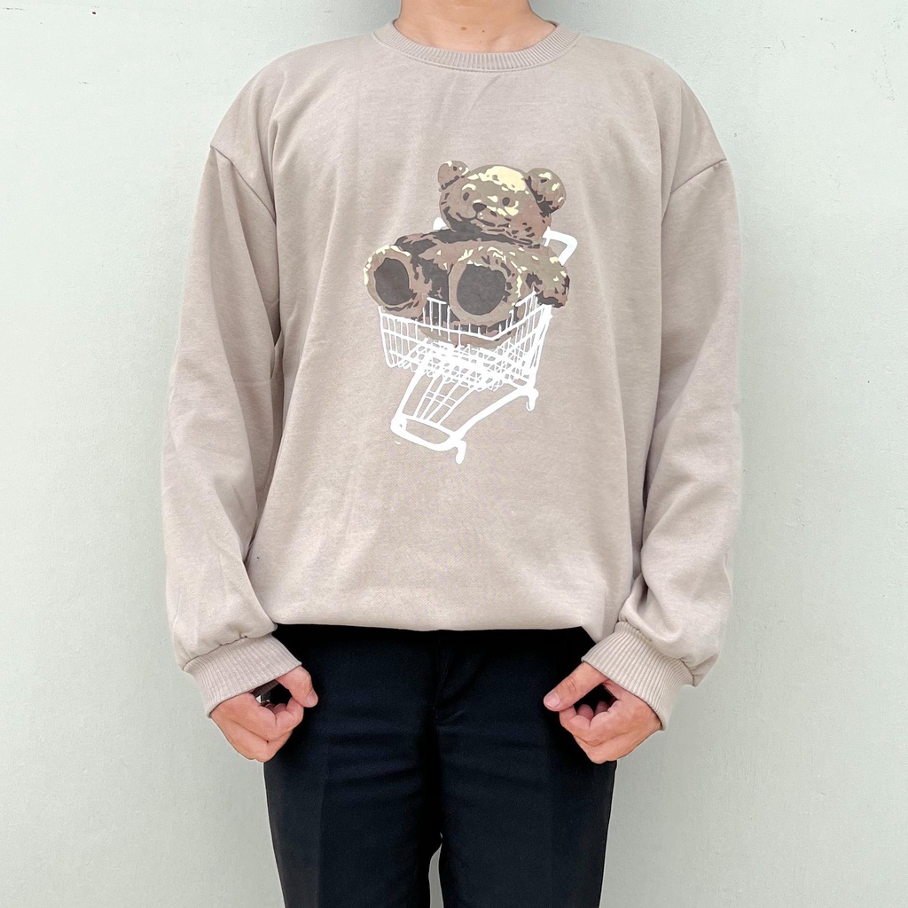 TROLLY BEAR SWEATER OVERSIZE PRIA SWITER CREWNECK