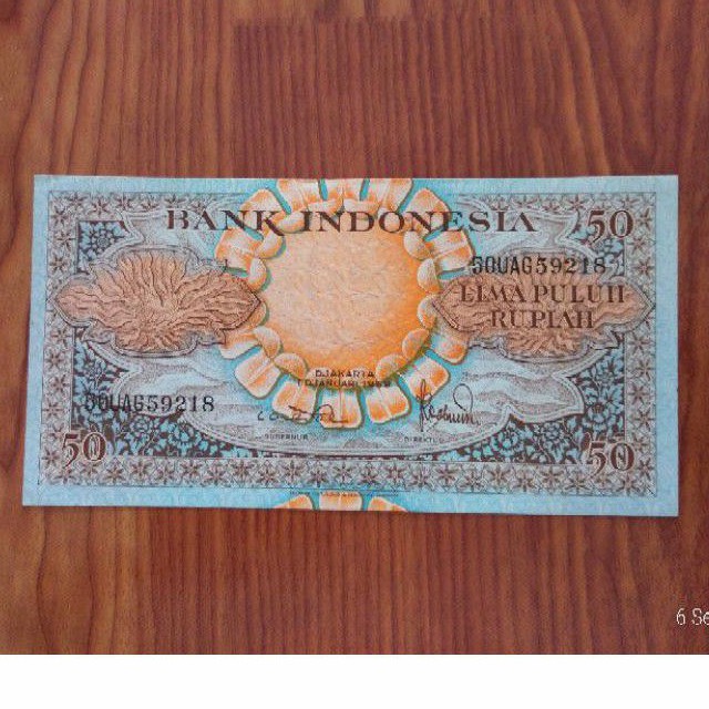 Uang Kuno 50 rupiah tahun 1959