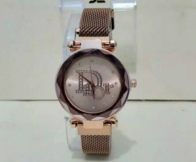 Jam Tangan Magnet Wanita Murah D*or Diamond Logo Tengah