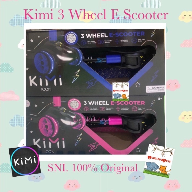 KIMI 3 Wheel E-Scooter Original Scooter Electric Skuter Listrik Skuter Otomatis Skuter Roda Tiga Ana