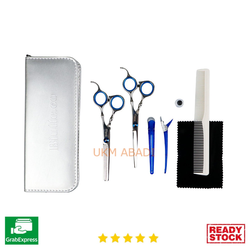 Paket Set Pangkas Rambut Gunting Salon Profesional Stainless BHT002