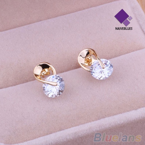 Anting Stud Cubic CZ Untuk Wanita