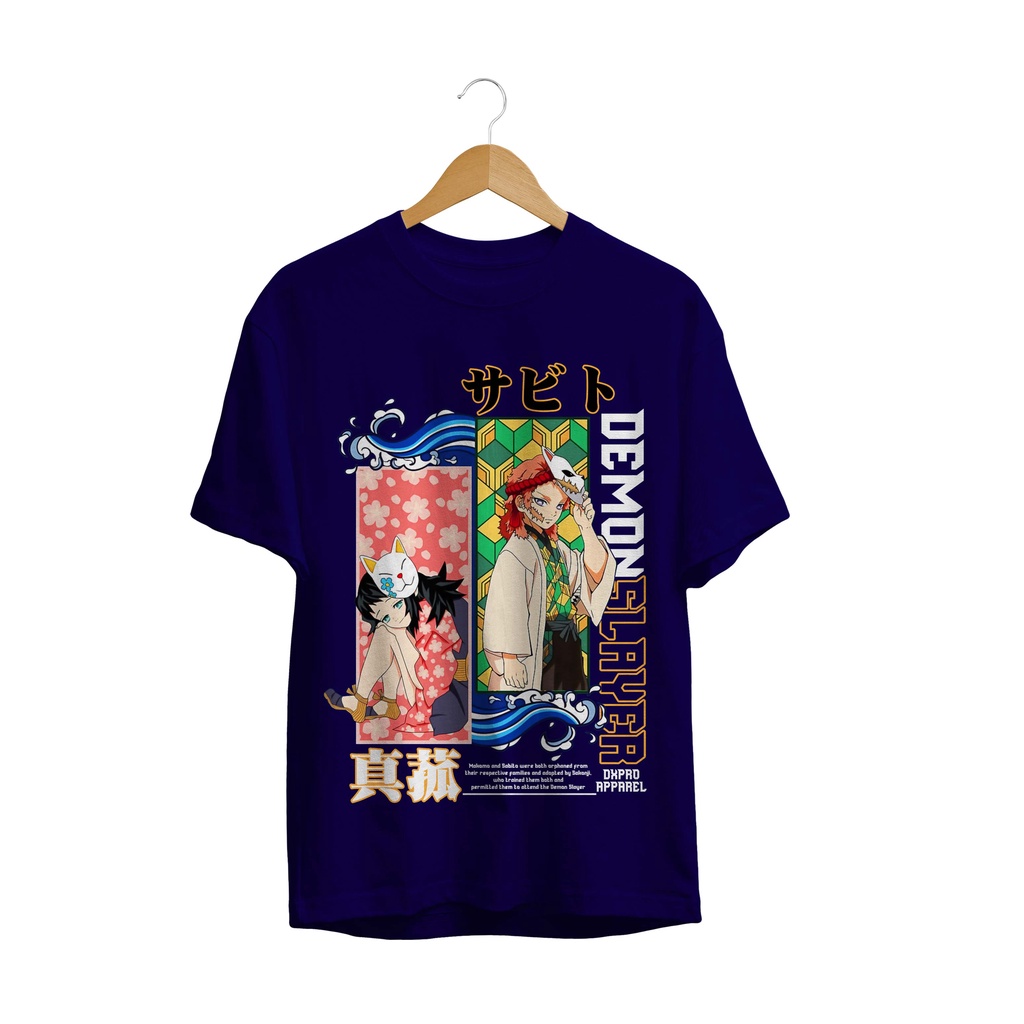 T-SHIRT KAOS ANIME MAKOMO SABITO DEMON SLAYER TERBARU