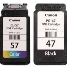 (1set) Tinta Catridge PG47 CL57 Black Color Canon E3170 E3370 E4270 Original