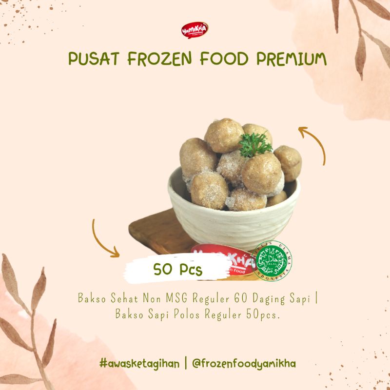 

BAKSO SAPI SEHAT NON MSG 50pcs