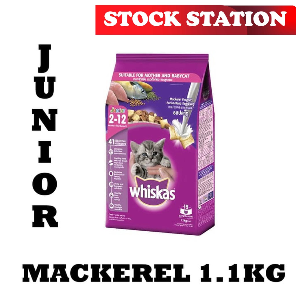 Whiskas Junior Mackerel 1.1kg